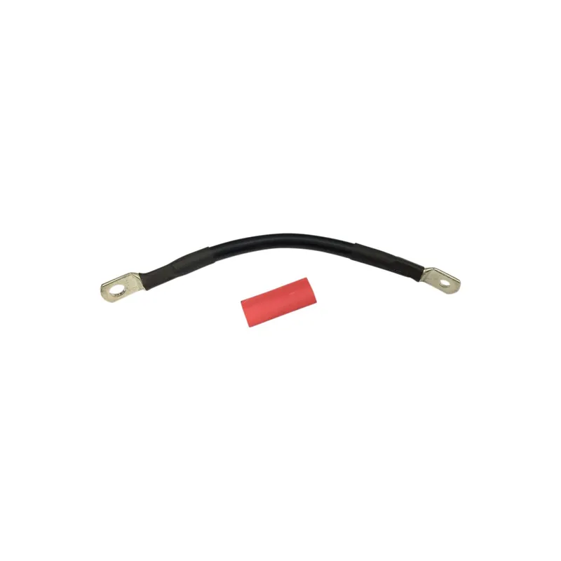 Meistverkauft Drag Specialties Batteriekabel mit optionalem Schrumpfschlauch Schwarz +203 mm