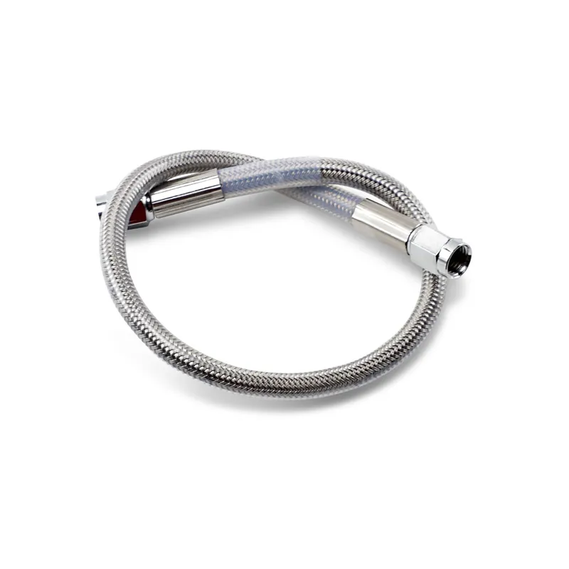 Drag Specialties Universal-Bremsleitung L15" Clear-Coated vorn Neu Im Sortiment