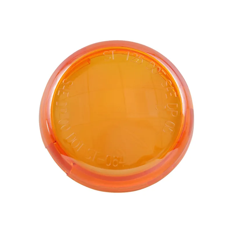Zertifiziert Drag Specialties Ersatz-Blinkerglas vorn vorn/Round Amber f. Harley