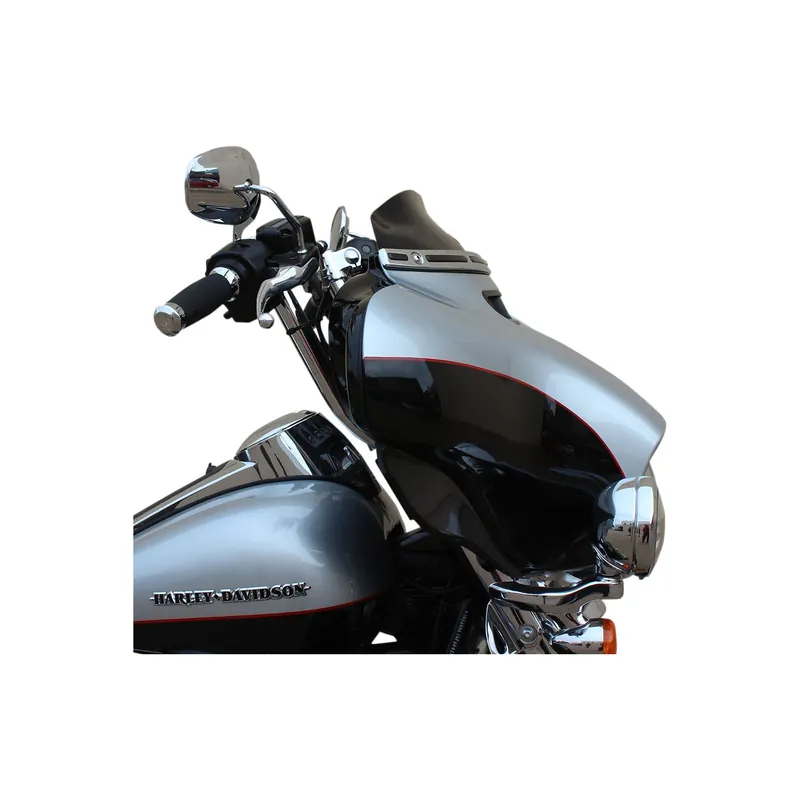 Kracherpreis KLOCK WERKS Flare 4" Schwarz Windschild für Harley s. Verwendungsli FLH 2014-