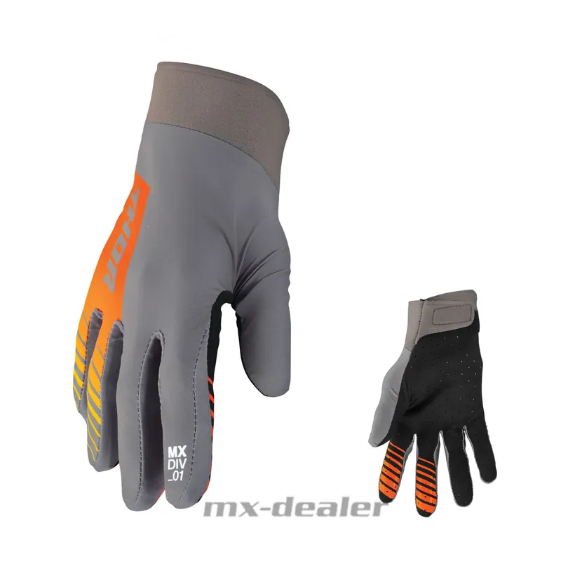 Thor Agile Analog Handschuhe Charcoal Orange MX Motocross Enduro Quad BMX MTB Downhill XL (11) Sonderaktion