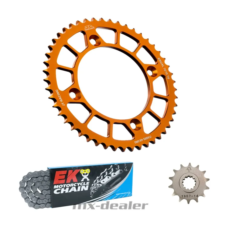 JT Sprockets Racelite EK Chain Kettenkit KTM Orange SX 85 2004 bis 2017 Rabatt