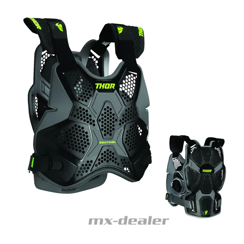 Saisonangebot Thor Sentinel Pro Brustpanzer Brustschutz MX Enduro Motocross Schwarz M-L