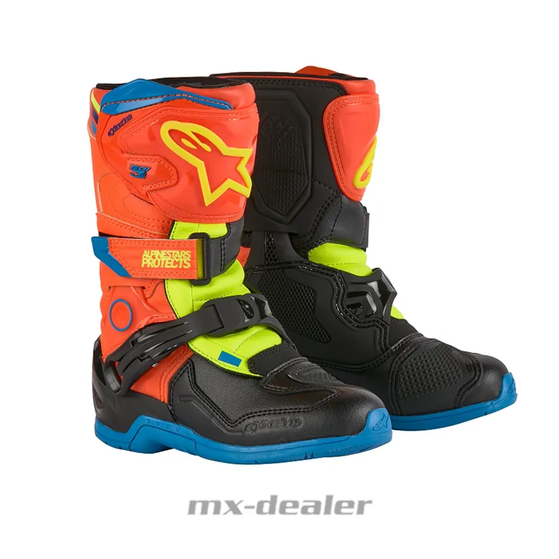 Neue Kollektion Alpinestars Kinder Tech 3S Kids Motocross Stiefel Pee Wee PW Orange Blau