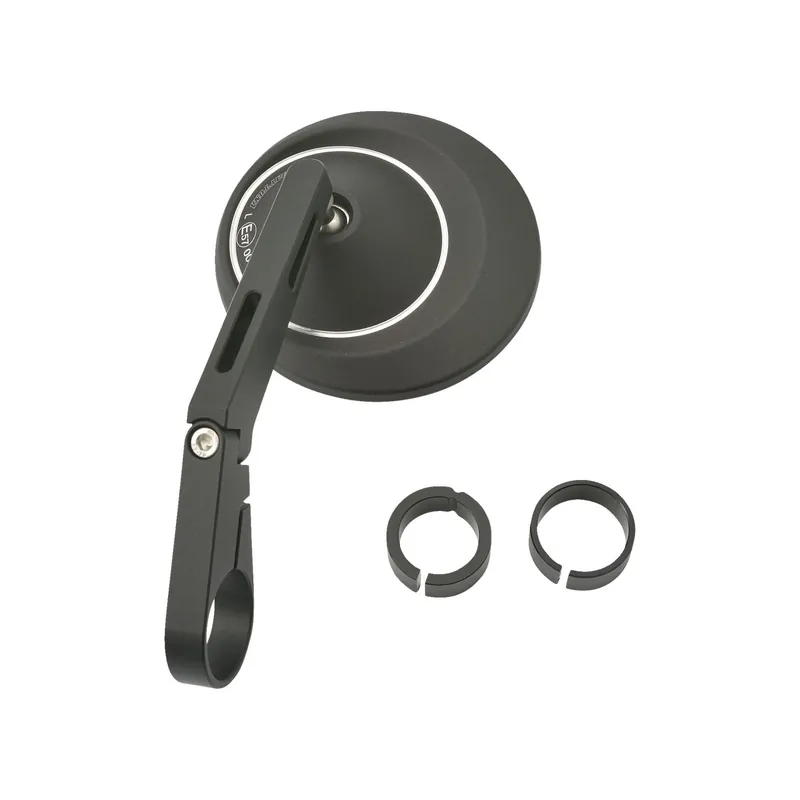 Meistverkauft DAYTONA "D-MIRROR-8" Aluminium Lenkerenden Spiegel schwarz lang