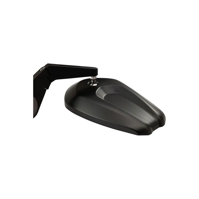 Preisreduziert DAYTONA "D-MIRROR-13" CAVE-1 Aluminium ABS Lenkerenden Spiegel schwarz kurz