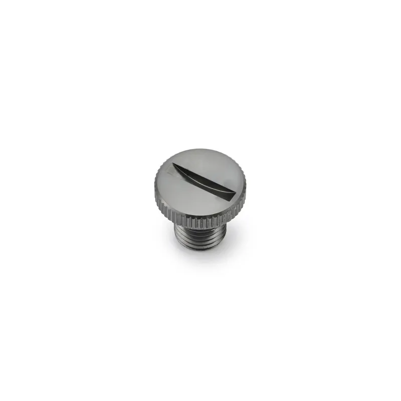 DAYTONA Abdeckschraube Alu CNC gun metal grau eloxiert f. Spiegelgewinde M10 x P1.25 Linksgewinde Aktuell