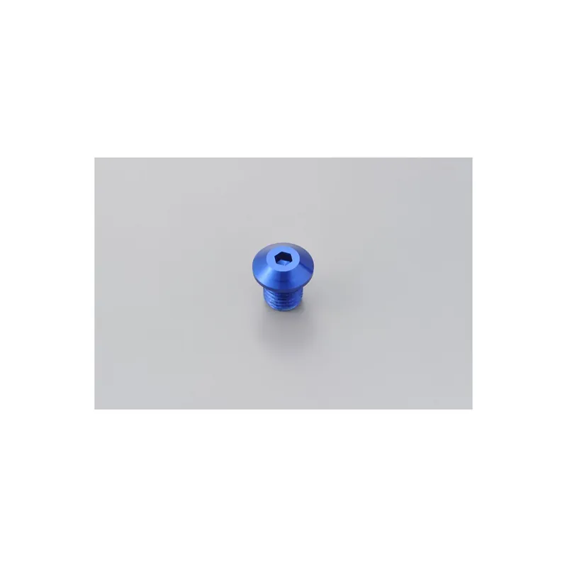 DAYTONA Abdeckschraube Alu CNC blau eloxiert f. Spiegelgewinde M10 x P1.25 Rechtsgewinde Preisreduziert