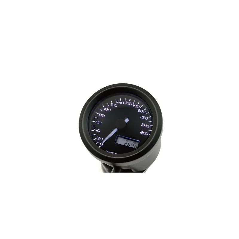 Versand Am Gleichen Tag DAYTONA "VELONA48" Tachometer 260 KM/H MPH, 3-farbig, schwarz