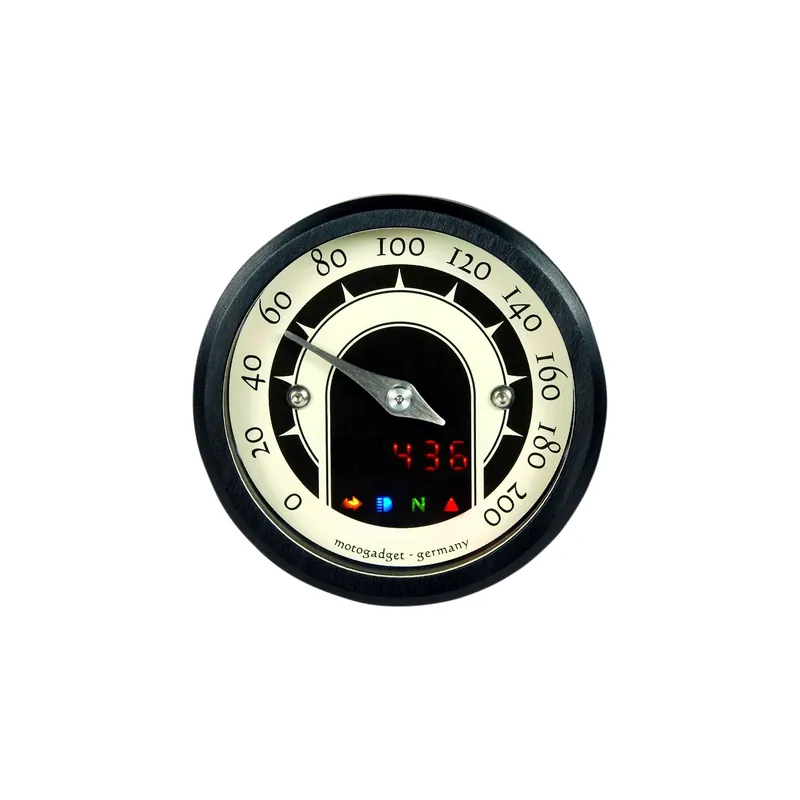 Sonderangebot Motogadget Mst-Tachometer 49 mm analog Tachometer im Retrostil