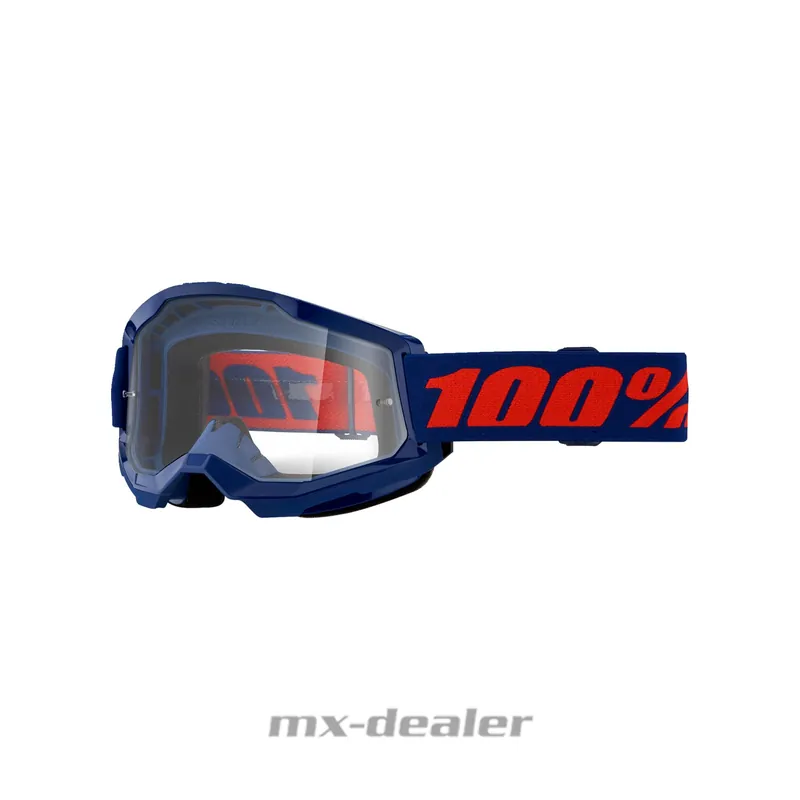Günstig 100 % Crossbrille Strata2 Navy Motocross Enduro Downhill MTB BMX DH