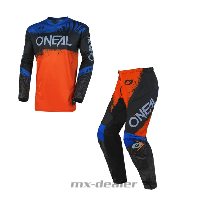 Solange Der Vorrat Reicht O‘Neal Element V.25 Shocker Schwarz Orange Cross Hose Jersey MX Motocross Enduro Combo US 32 / EU 48 M