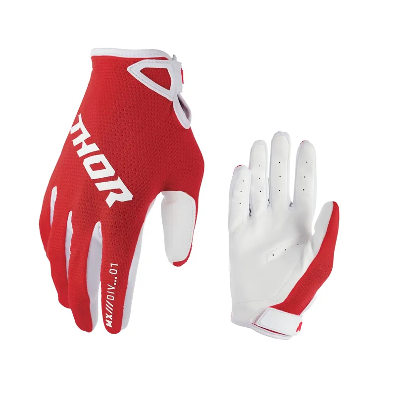 Sonderangebot Thor Ridemode Static Rot Handschuhe MX Motocross Enduro Quad BMX MTB Downhill M (9)