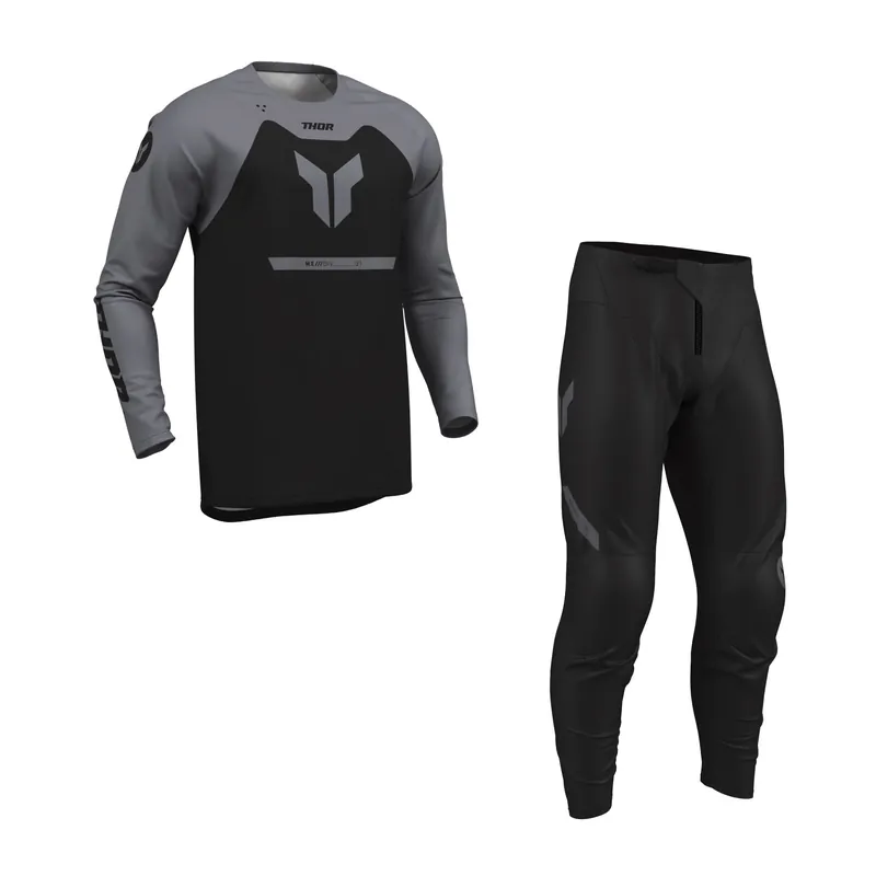 Preisknaller Thor MX Ridemode Menace Schwarz Cross Jersey Hose Combo Motocross Enduro Quad US 32 / EU 48 M