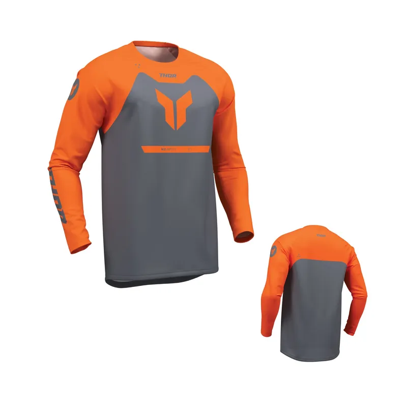 Neu Thor Ridemode Menace Orange Cross Jersey Trikot Motocross Enduro MX DH MTB XXL