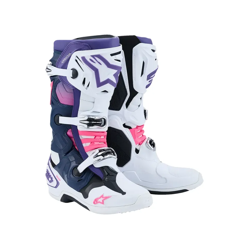 Top-Preis Alpinestars TECH 10 EVO MX Stiefel Weiss Pink Lila DHCP Motocross US 8 / EU 42