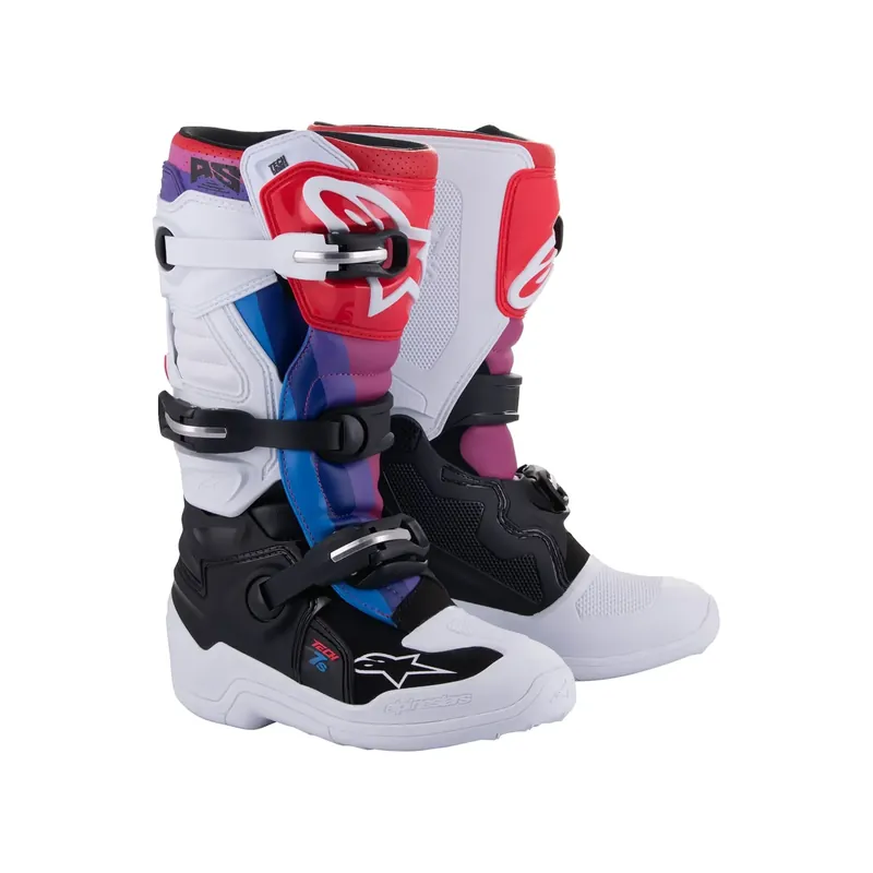 Neue Kollektion Alpinestars Kinder Tech 7s Motocross Stiefel weiß schwarz rot Stiefel cross US 5 / EU 38