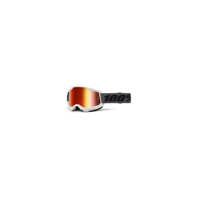 100 % Crossbrille Strata2 Grey EVO verspiegelt Motocross Enduro Downhill MTB BMX DH Sichere Zahlung