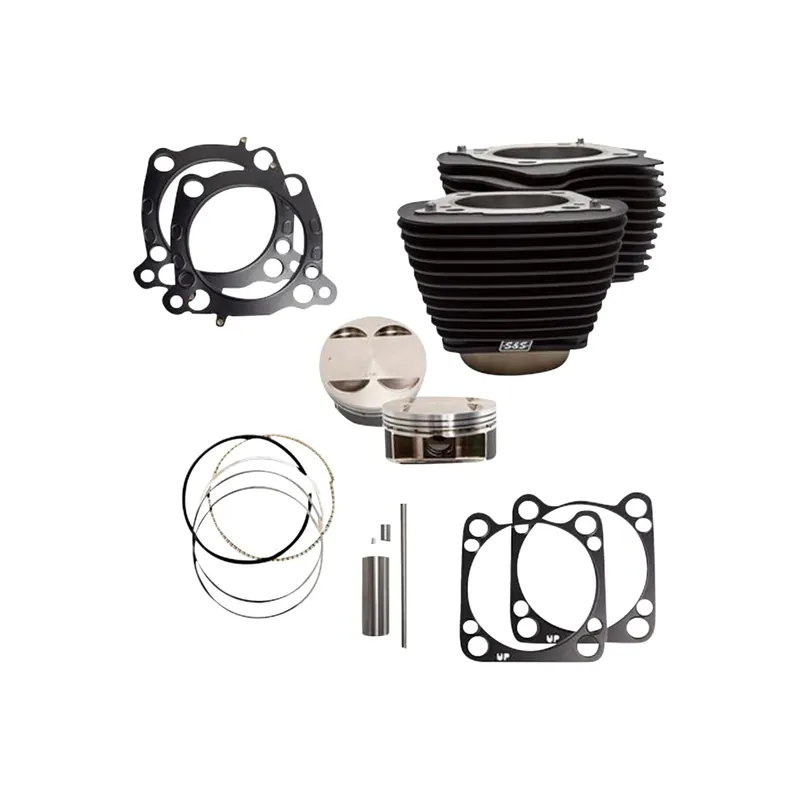 Garantierte Lieferung S&S Big Bore Zylindersatz 128‘‘ schwarz o. Highlights f. Harley M8 18-25