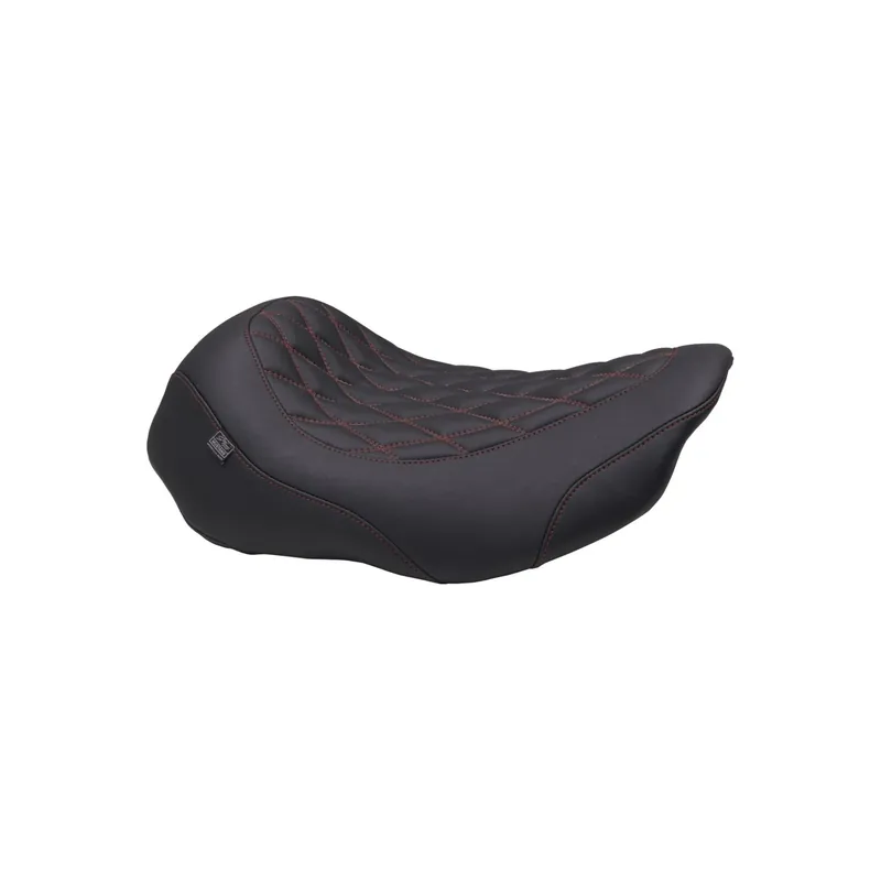 Online Kaufen Mustang Solositz Wide Tripper rote Naht o. Lehne f. Harley Touring 23–26