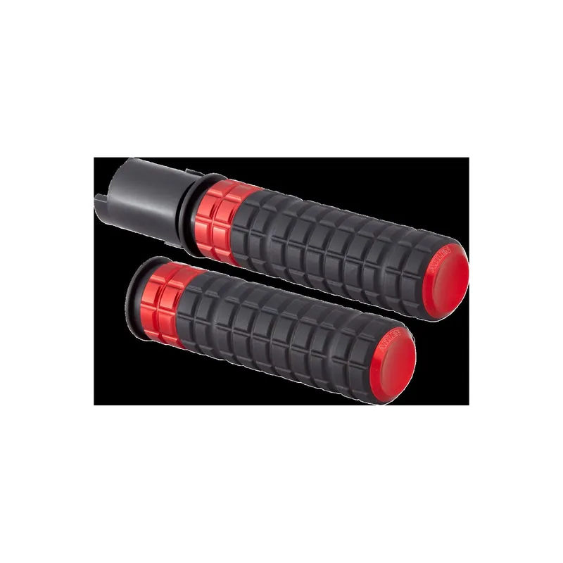 Arlen Ness Griffe SpeedLiner schwarz/rot eloxiert elektronisches Gas A Neue Ware