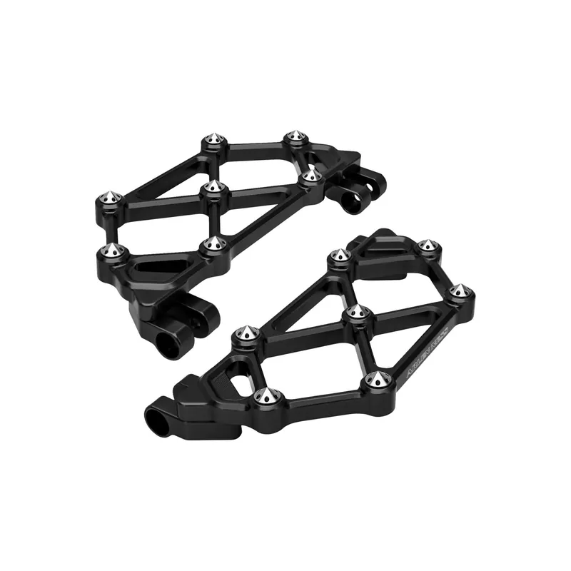 Arlen Ness Mini Diamond Trittbretter schwarz Fahrer f. Harley Modelle Highlight