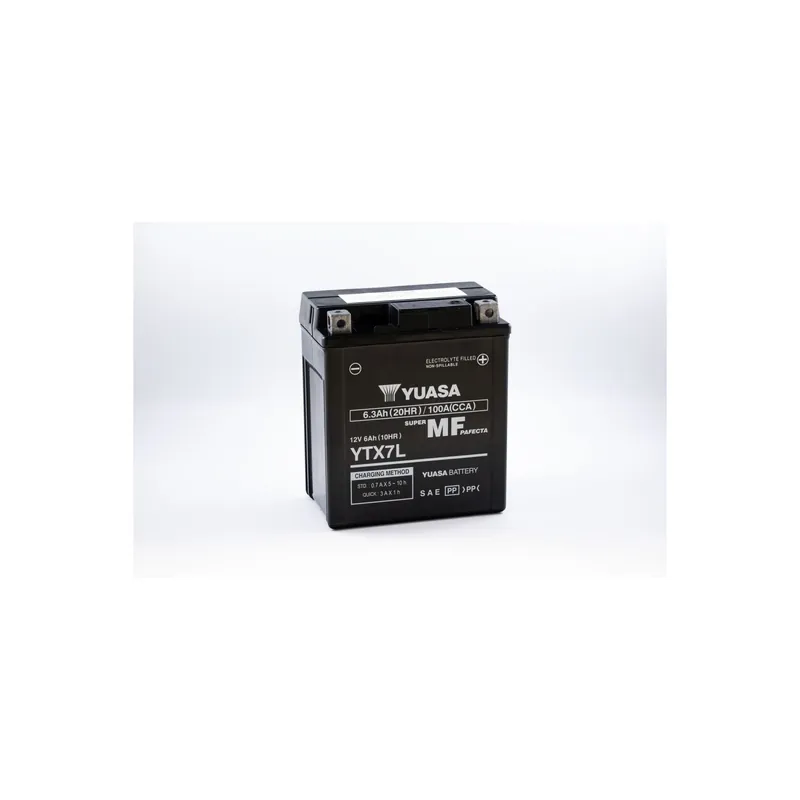 Yuasa Motorradbatterie 12V YTX7L 6AH 100A AGM wartungsfrei werksakt. Begrenztes Angebot
