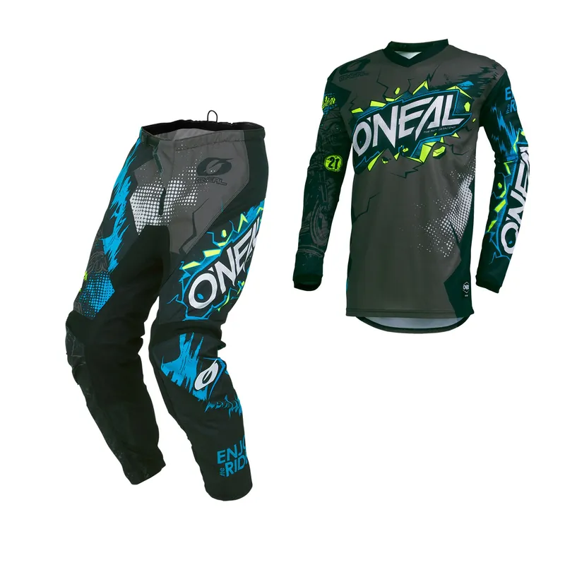 Top-Angebot O‘Neal Element KINDER Villain Grau MX Motocross Combo Cross Hose Jersey XL 24/ (128cm bis 140cm)