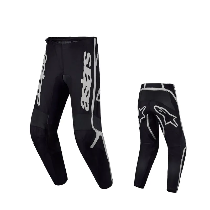 Alpinestars Fluid Apex V2 schwarz Silber Crosshose MX Motocross Enduro Cross Hose US 36 / EU 52 Finale Aktion