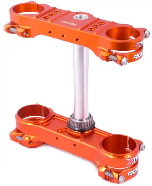 Ausverkauf Xtrig ROCS tech Gabelbrücke KTM SX 50 24-26/ Husqvarna TC 50 24-26 / GasGas MC 50 24-26 - orange