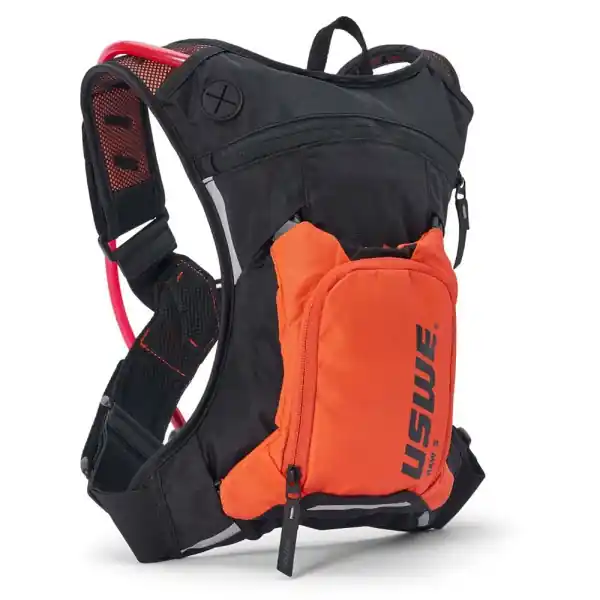 USWE Raw 3L Dirt Biking Trinkrucksack für Motocross, Enduro und MTB Black/Factory Orange Aktuell