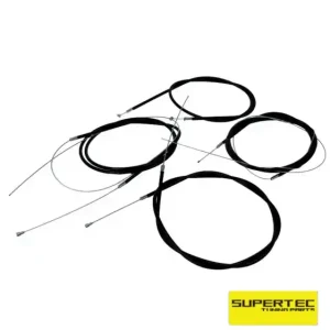 Ausverkauf Piaggio Ciao Bowdenzug Set schwarz Zugsatz Bowdenzugset -Supertec-