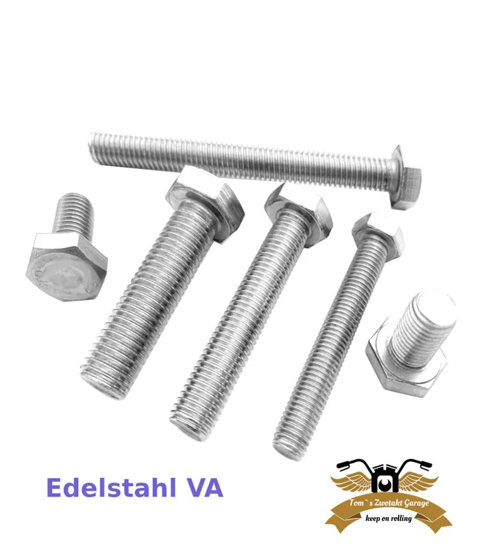 Meistverkauft 10 x Sechskantschraube M6 x 10 DIN 933 V2A Edelstahl Mofa Moped