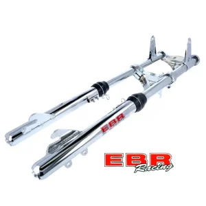 Beliebt Teleskopgabel Gabel Telegabel mit Bremssattelhalter verchromt -EBR-
