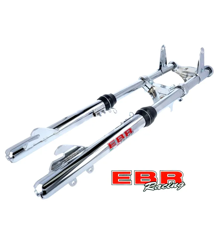 Beliebt Teleskopgabel Gabel Telegabel mit Bremssattelhalter verchromt -EBR-