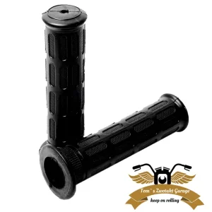 Lenkergriffe "Japanisch" schwarz Softgrip Griffe 22/24 / 130mm viel Grip Nur Heute