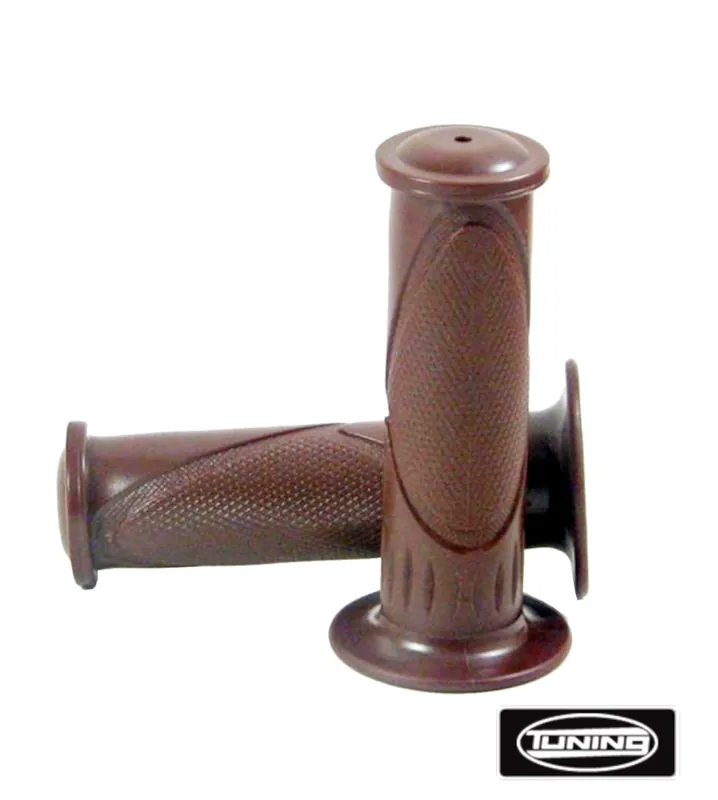 Sonderangebot Ciao Lenkergriffe PVC braun dunkelbraun Retro Klassik Tuning 22 / 24 mm - 115 mm