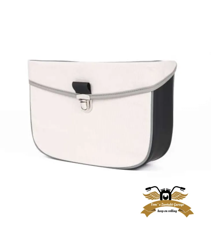 Satteltasche Piaggio Ciao hellgrau 305 x 220 x 90 mm mit Halterung Top-Seller