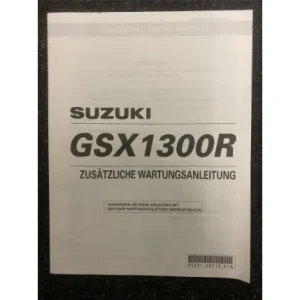 Sonderaktion Zusätzliche Wartungsanleitung GSX1300R