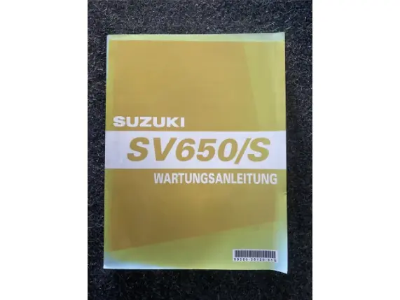 Suzuki Wartungsanleitung SV650/S Geprüft